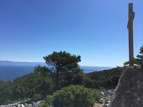 Summit Sveti Ivan high above Veli Losinj